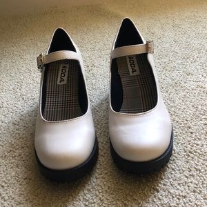 Platform Mary Janes, US women’s 9